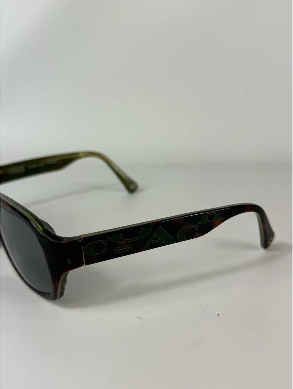 Coach Tatiana (S850) Tortoise Green Gold Sunglasses 56-17-125 FRAMES ONLY!
